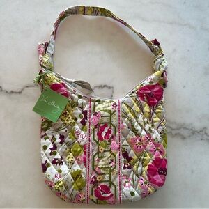 New Vera Bradley Women’s Pink and Green Olivia Make Me Blush Floral Hand Bag